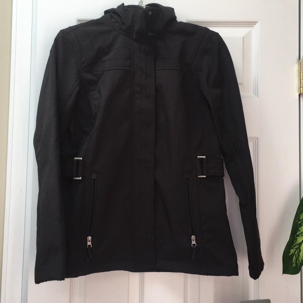 NWT Black winter coat with hood